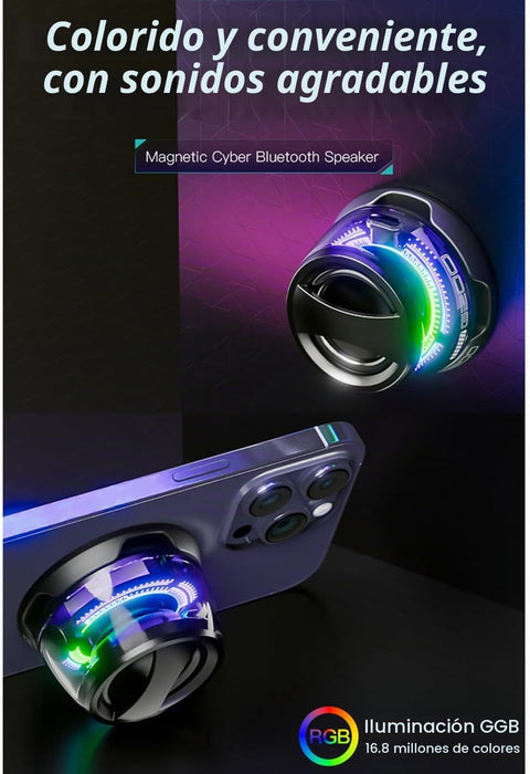 Mini altavoz Bluetooth magnético G200 con luces RGB