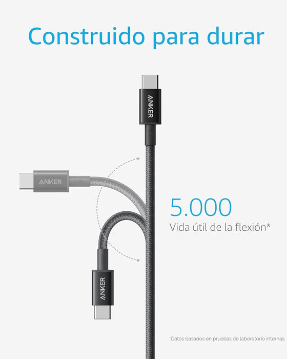 Anker Cable USB C a USB C paquete de 2 cables de carga tipo C de 6 pies