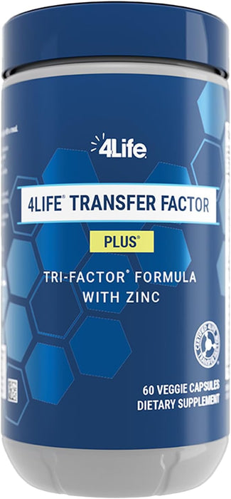 4Life Transfer Factor Plus con Zinc - Suplemento inmunológico 60 cápsulas