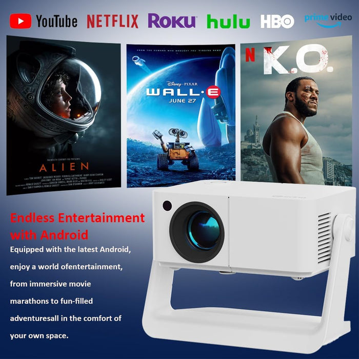 Proyector portátil de películas con soporte integrado 1080P 500 ANSI con WiFi