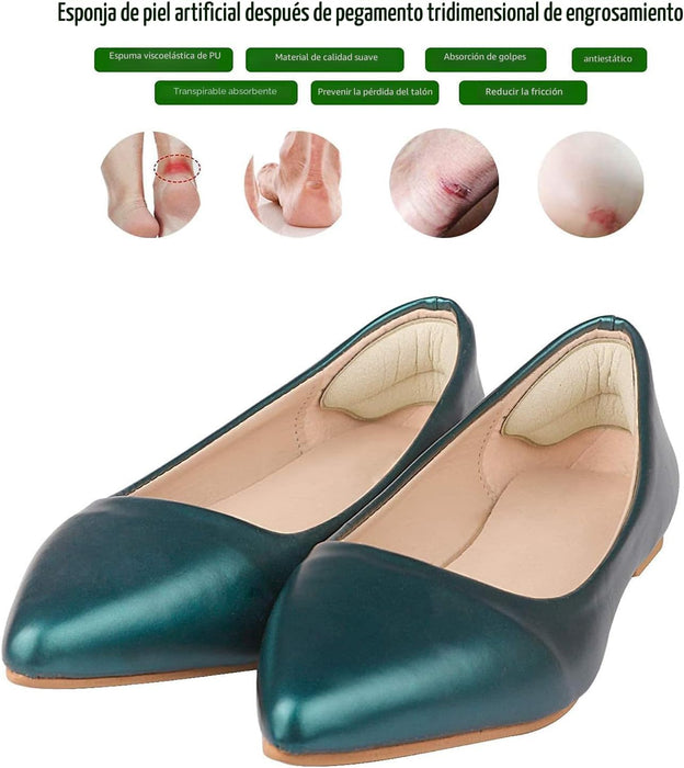 Almohadillas de talón para zapatos holgados, de agarre para talones relleno para mejorar el ajuste