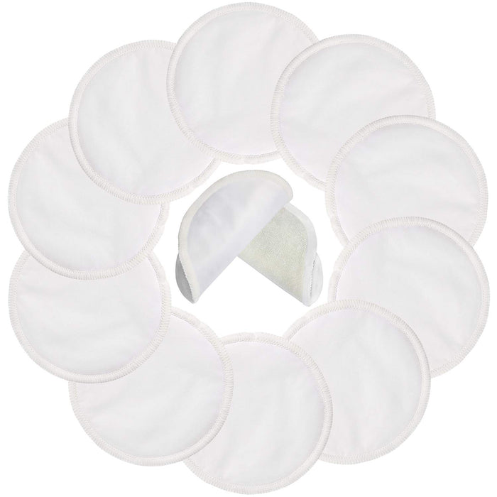 Almohadillas de lactancia reutilizables (paquete de 10) para madres que amamantan