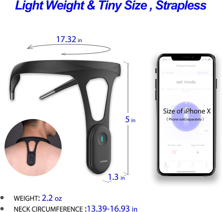 Entrenador y corrector de postura inteligente hipee P1
