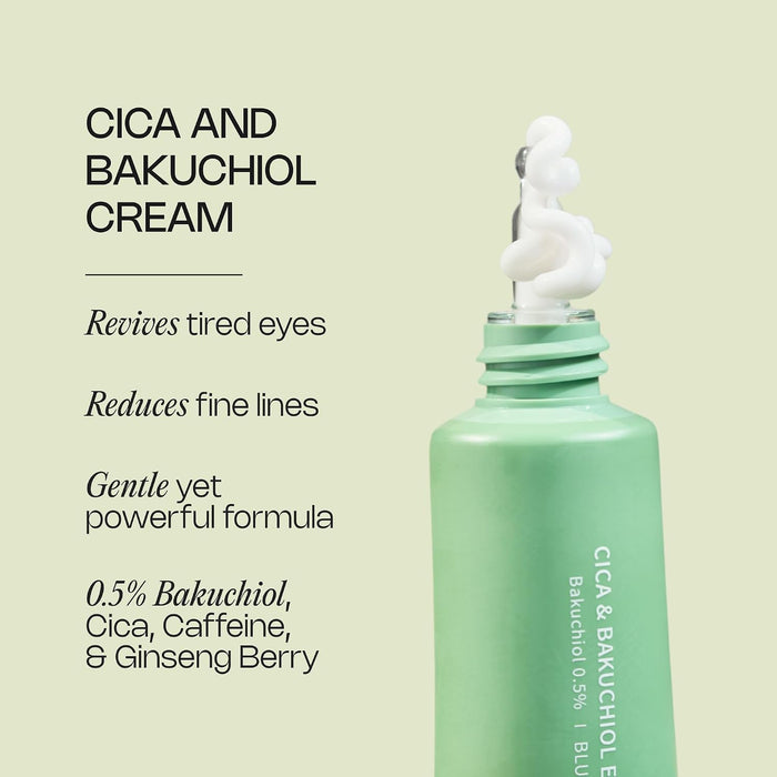 Meebak Crema para el contorno de ojos con bakuchiol, cafeína y centella asiática