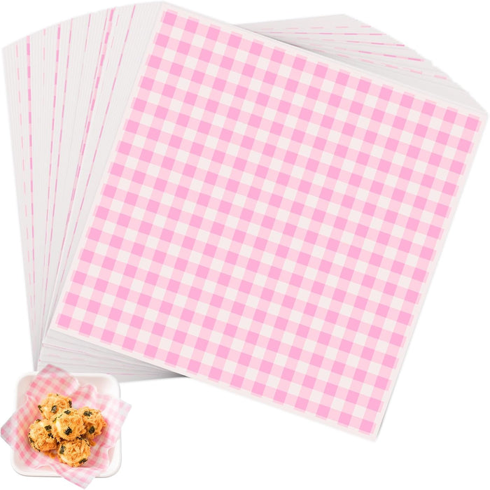 100 piezas de hojas de papel encerado para deli, de 7x7 pulgadas