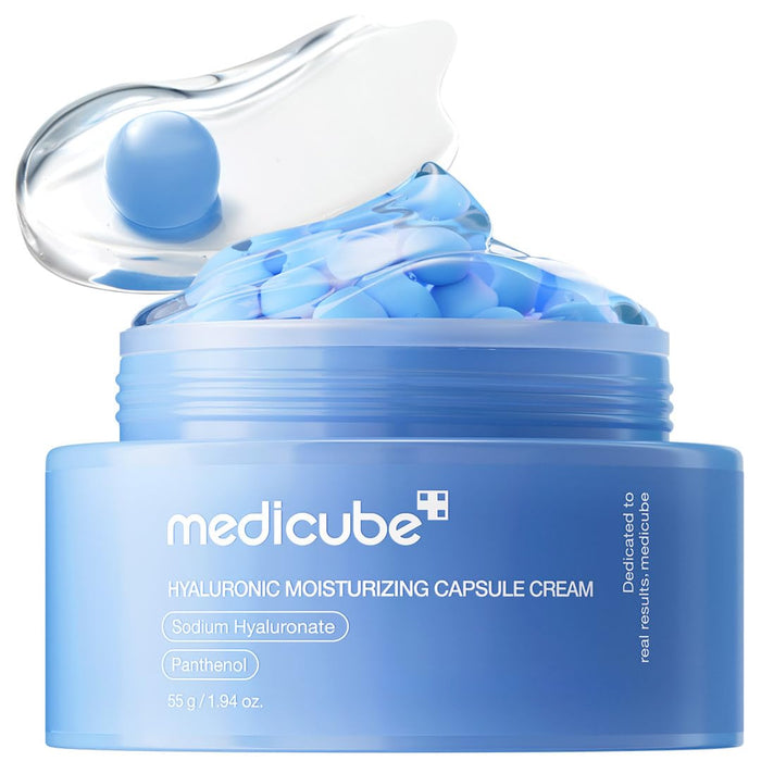 Medicube Crema cápsula con ácido hialurónico para una hidratación duradera de 120 horas, 55G