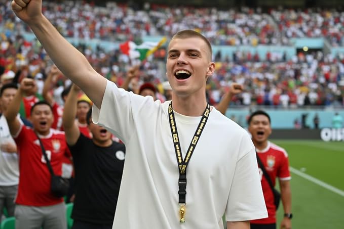 Edición oficial de la Copa Mundial de la FIFA 2026 Cordón de nailon de 21 pulgadas con réplica de trofeo