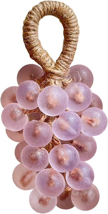 Jabón de uva en cuerda, exquisito jabón aromático decorativo en barra para el hogar y viajes