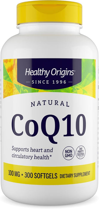 Healthy Origins CoQ10 100 mg, trans-isómero, ubiquinona, 300 cápsulas blandas