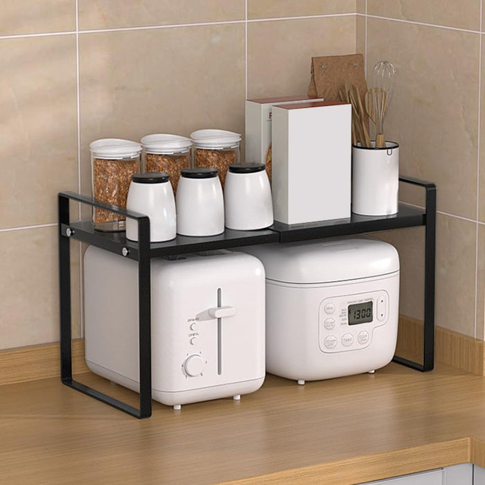 Organizador de estante expandible para gabinete, estante de almacenamiento ajustable