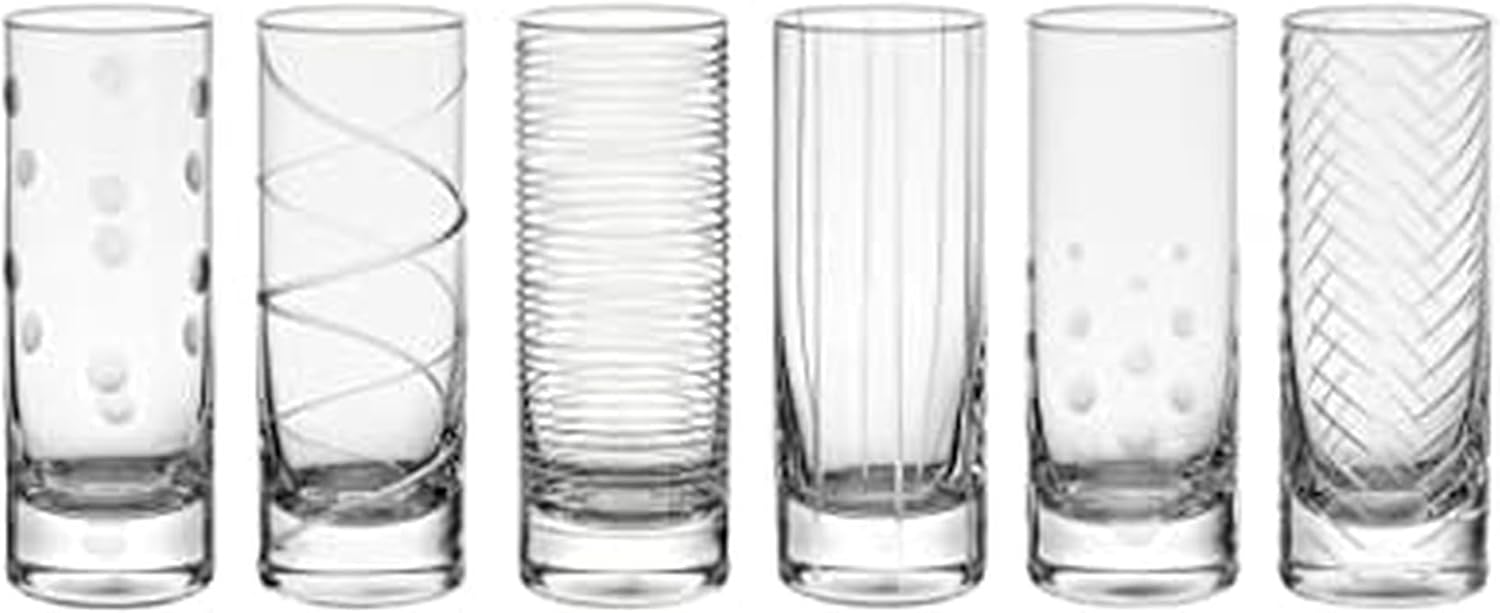 Mikasa Cheers - Juego de 6 vasos de chupito, 3.5 onzas