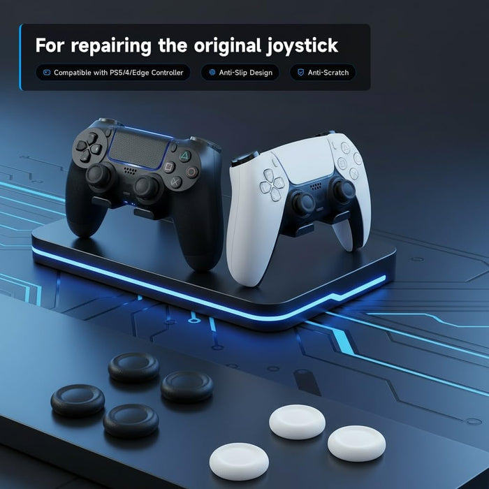 Ferkurn Reemplazo de tapas para agarre de pulgar compatibles con PS5/4