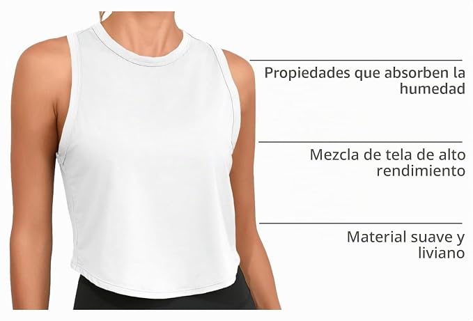 Fisoew camisetas de entrenamiento cortas con espalda cruzada para mujer