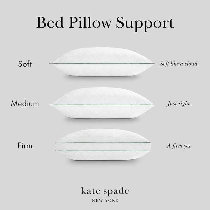 Kate spade new york Spade 1 Almohada estructurada de felpa extra floral con refuerzo de 2 pulgadas