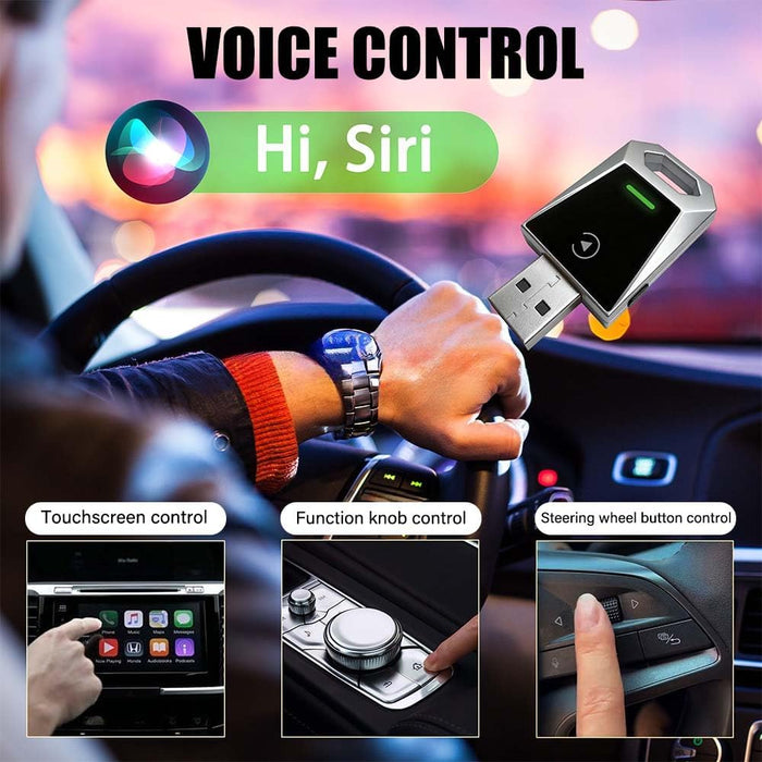 Adaptador Carplay, Convierte el Sistema Original de Cableado a Inalámbrico
