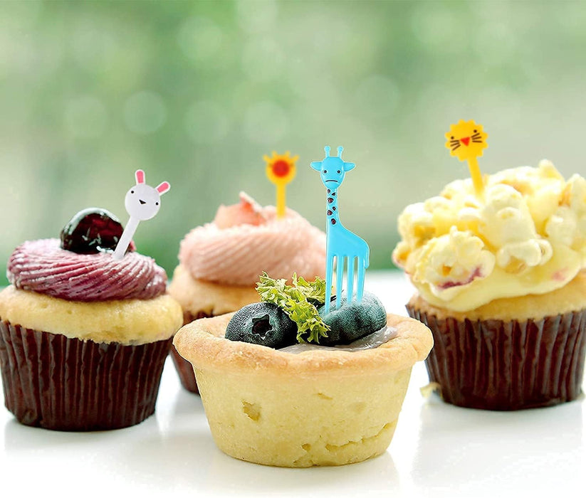 40pcs de púas de tenedor de frutas para niños, suministros de fiesta