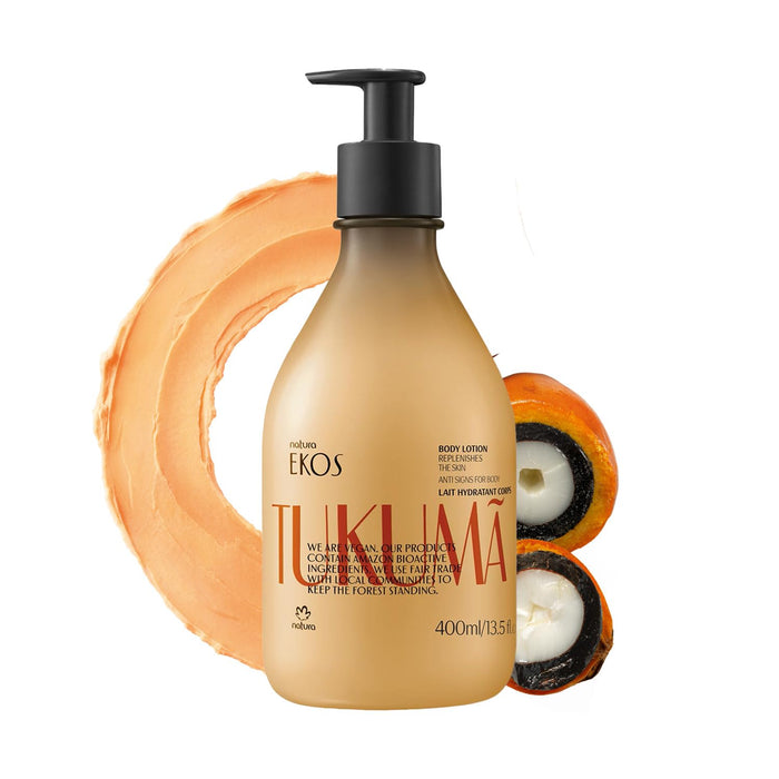 Natura Loción corporal Tukumã con ácido hialurónico  para piel seca 400ml