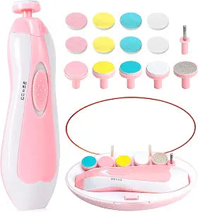 Quinlions life Cortauñas eléctrico para bebé - 6 en 1 Lima de uñas para bebé