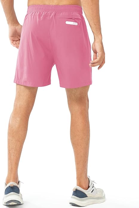 NORTHYARD Pantalones cortos deportivos para correr para hombres con tiras reflectantes plateadas