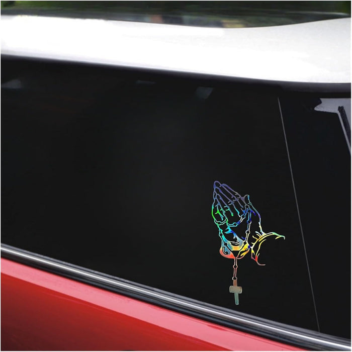 SHEIN Etiqueta engomada del Gesto de oración del Coche