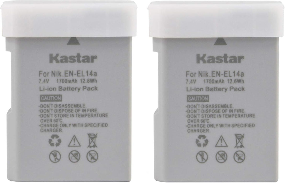 Kastar Batería (paquete de 2) para EN-EL14a