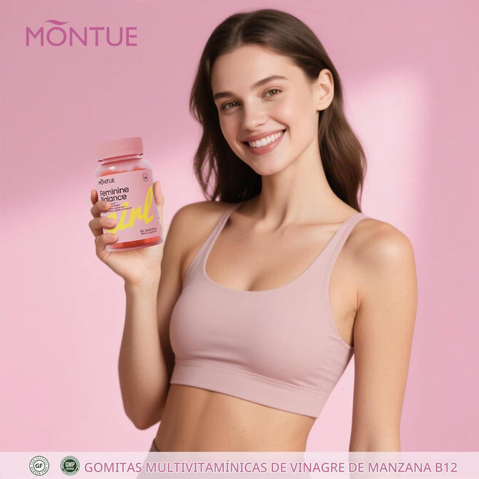 Montue Gomitas de equilibrio femenino prémium, equilibrio de pH