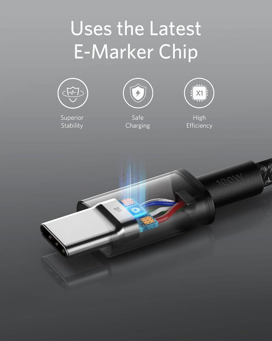 Anker Cable USB C a USB C paquete de 2 cables de carga tipo C de 6 pies