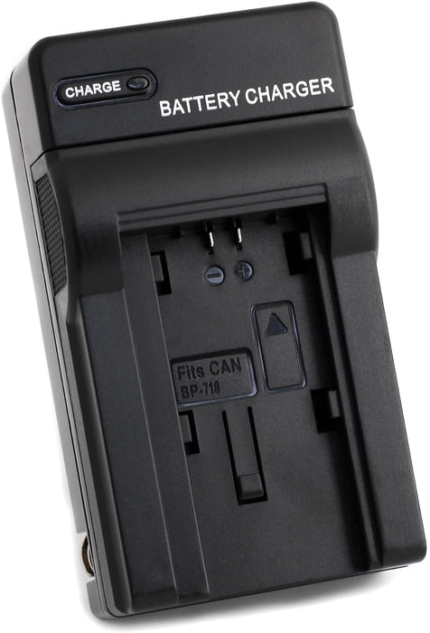 Norifon Cargador de pared BP-718 para Canon iVIS HF M51, M52, R30, R31