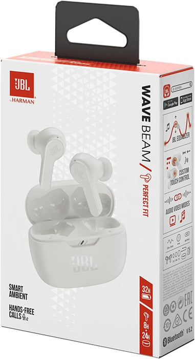 JBL Wave Beam Auriculares estéreo inalámbricos (TWS) para escuchar música