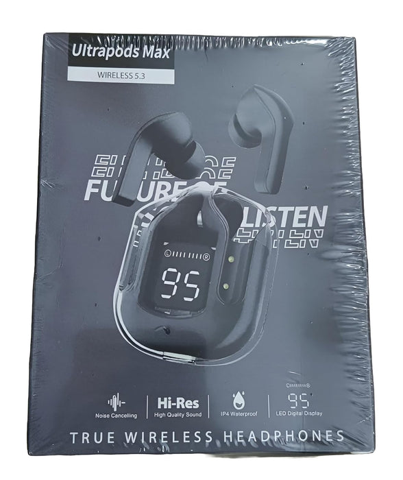 SHEIN Auriculares inalámbricos Bluetooth Ultrapods Max 5.3 con pantalla