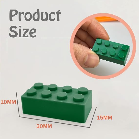 HUIZDQ 200 piezas de ladrillos de construcción pequeños clásicos, ladrillos a granel de 2x4