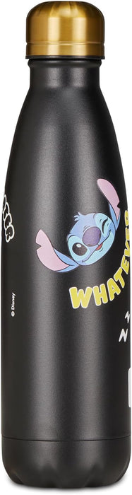Seven Botella térmica negra con temática de Lilo & Stitch de 500ml