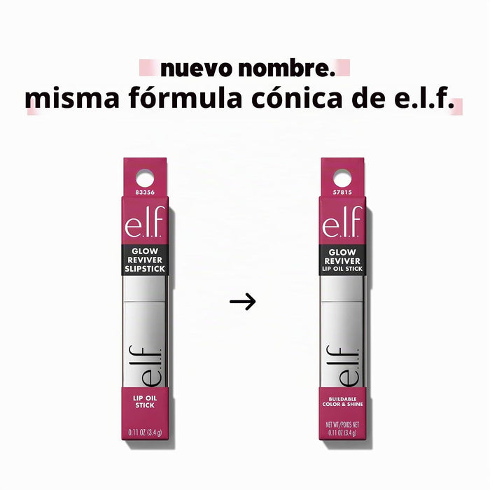 E.L.F. Barra de aceite labial Glow Reviver, tono Vine & Shine