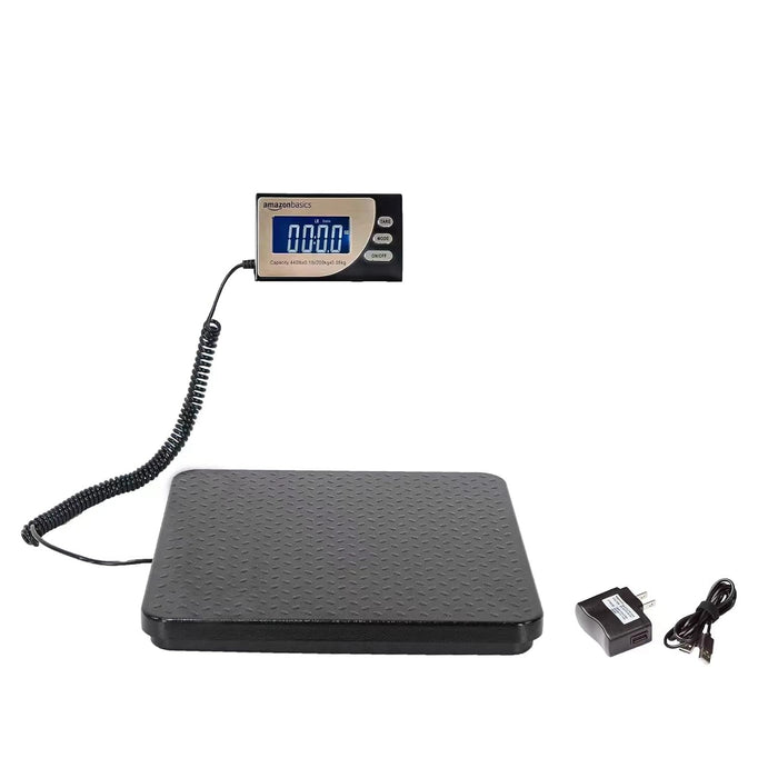 Amazon Basics Báscula postal digital, resistente, plataforma de aluminio