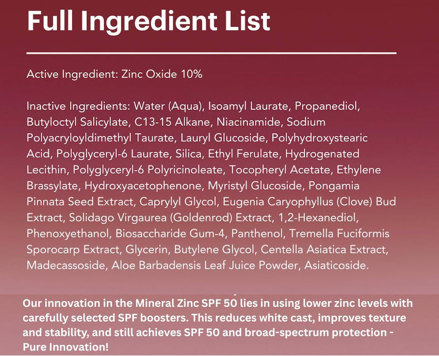 by Knours | Zero White Cast | Mineral | Seguro para arrecifes | Protector solar facial coreano