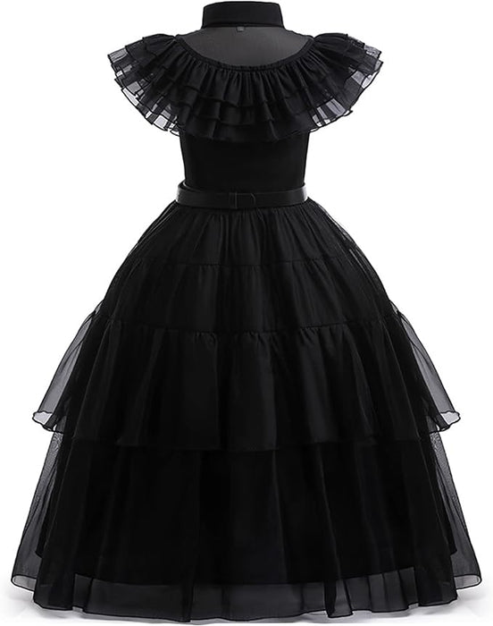 Disfraz negro para niñas, fiesta de cumpleaños, Halloween