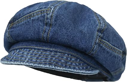 Gorro de boina de mezclilla para mujer
