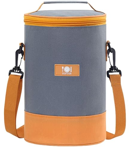 Bolsa térmica de gran capacidad ABAHUB - portátil con forro de aluminio para conservar frescura y calor