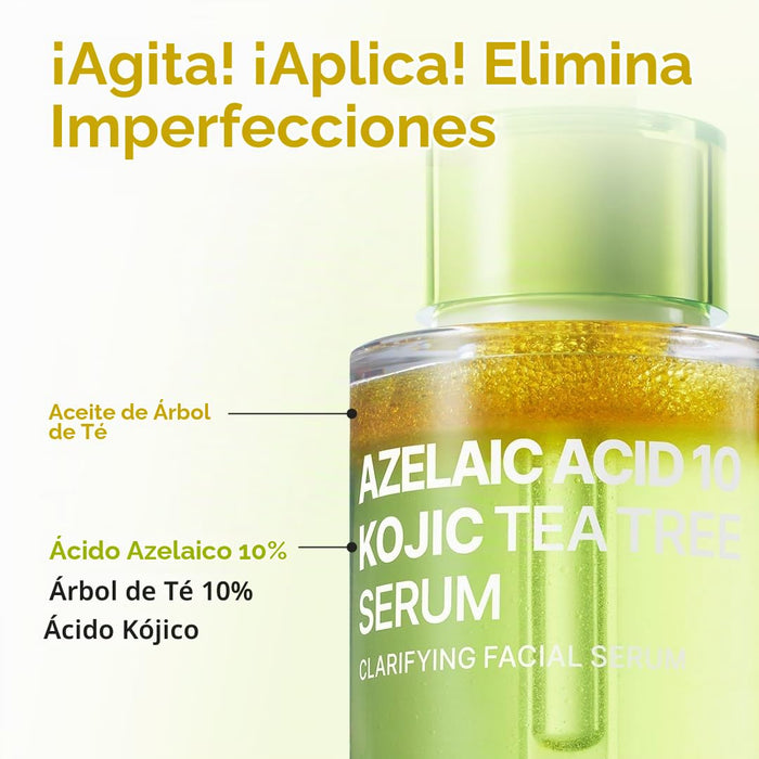 Sérum de ácido kójico al 10% con ácido azelaico de PURITO para piel sensible, 30 ml (1.01 fl.oz)
