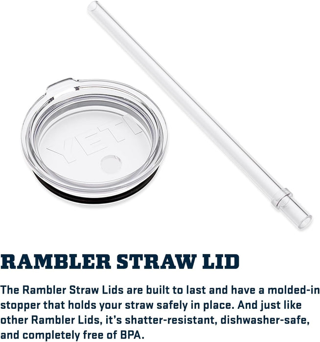 YETI Tapa con popote para YETI Rambler de 35 onzas, a prueba de roturas y apta para lavavajillas