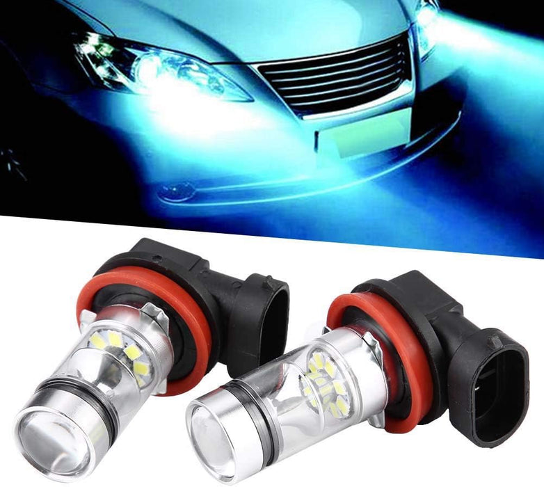 Shein Juego de 2 bombillas LED H11/ H9 para faros delanteros de coche antiniebla