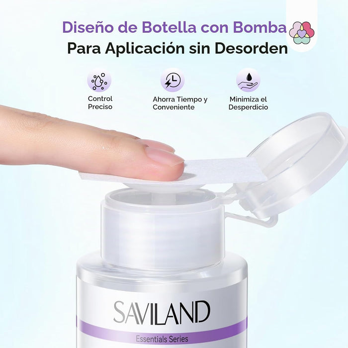 SAVILAND kit de uñas todo en 1 con cepillo de uñas de doble extremo