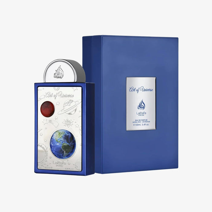 Perfume Lattafa Pride Art of Universe Eau de Parfum en espray unisex, 3.4 onzas