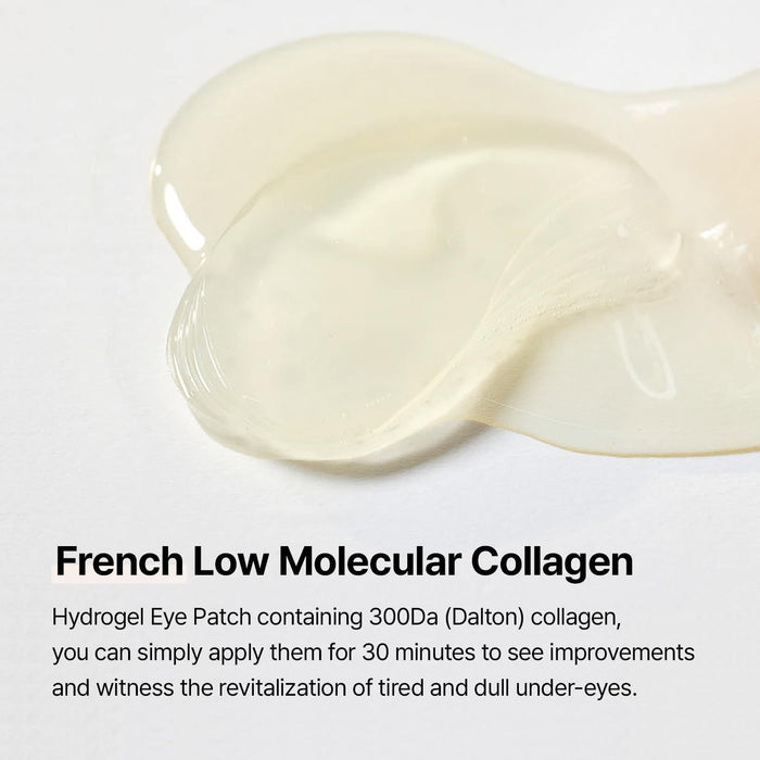 Mixsoon parches de hidrogel de colágeno para ojos, mascarilla hidratante en gel (30 pares)
