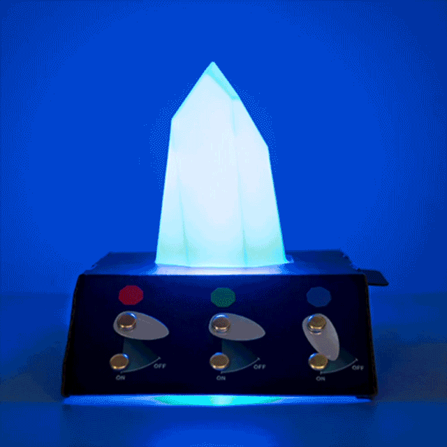 Cristal LED con mezcla de colores