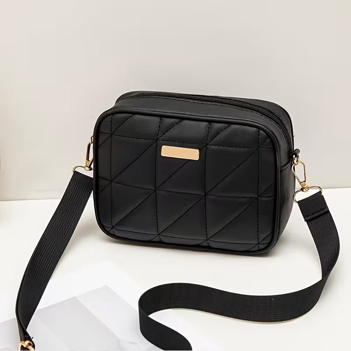 Bolsa de moda cuadrada, bolsa de teléfono móvil bordada en rombo