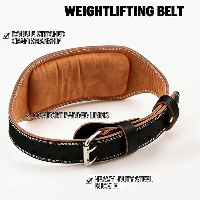 Cinturón de levantamiento de pesas de PU de fitness ajustable multiaforo para hombre y mujer