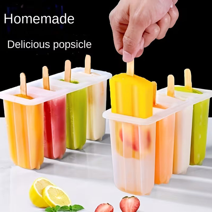 1 molde reutilizable 4 en 1 para paletas de helado