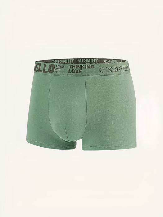 10 Piezas Bóxers para Hombres con Estampado "Hello" en la Cintura