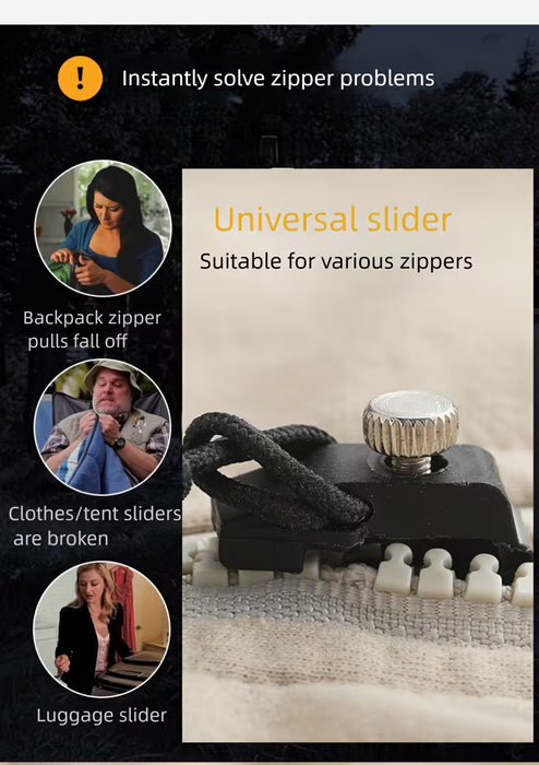 Herramienta universal para cremalleras, ideal para reemplazar piezas metálicas de cremalleras en mochilas, chaquetas y ropa